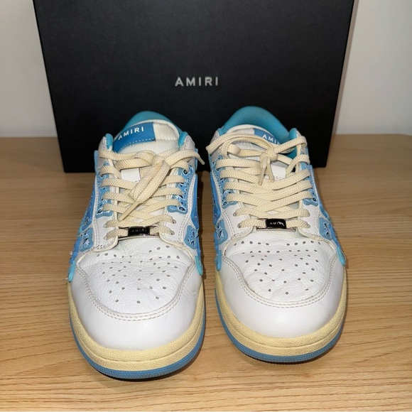 Amiri Skel Top Low Bandana - White Blue - Picture 2 of 8